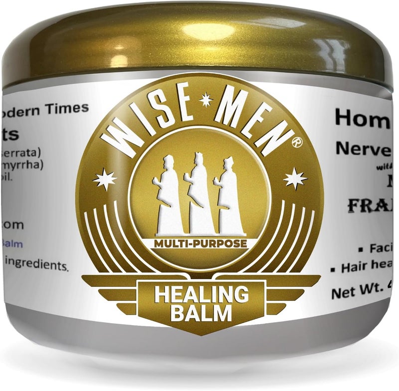Wise Men Healing Balm with Myrrh and Frankincense Essential Oils for Soothing Nerve Relief Massage - Image 1